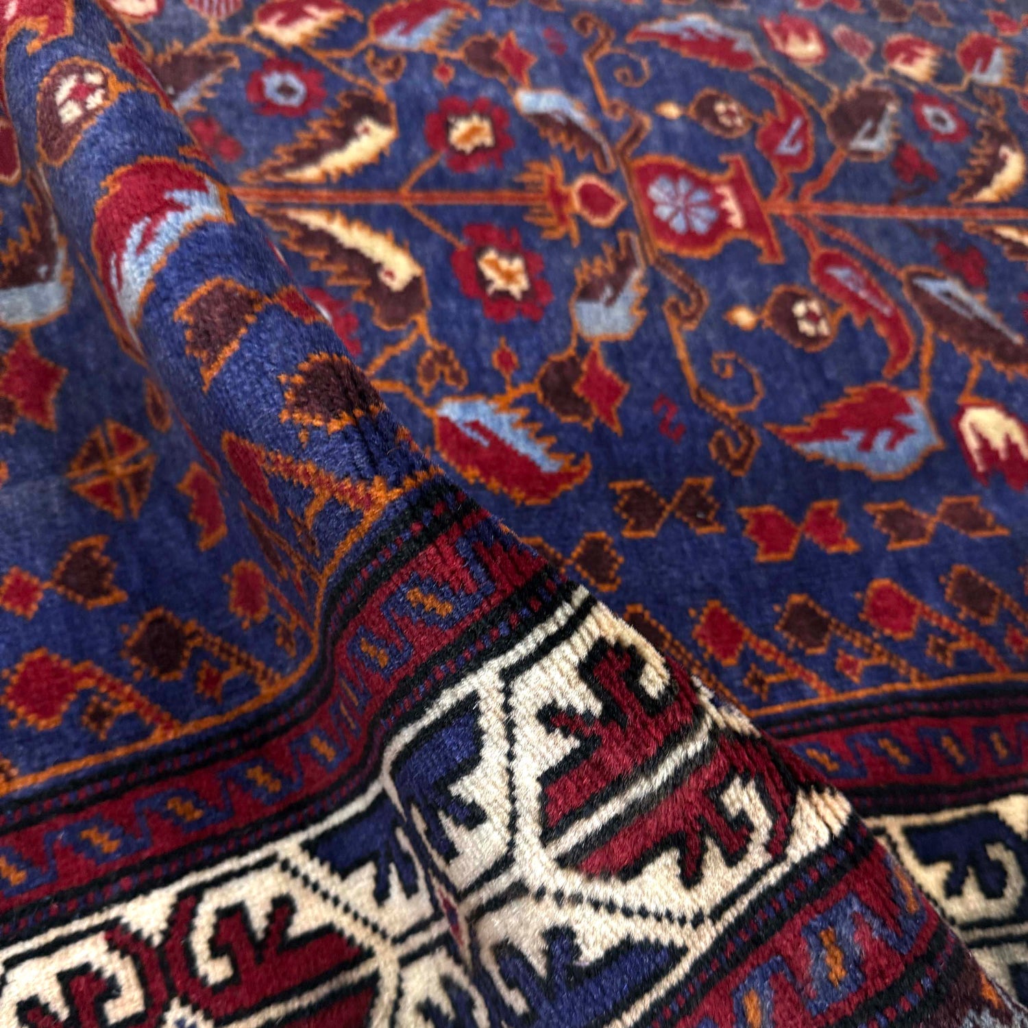 Hand Knotted Baluchi Rug 3' 3" x 4' 9" (ft) -No Y39564