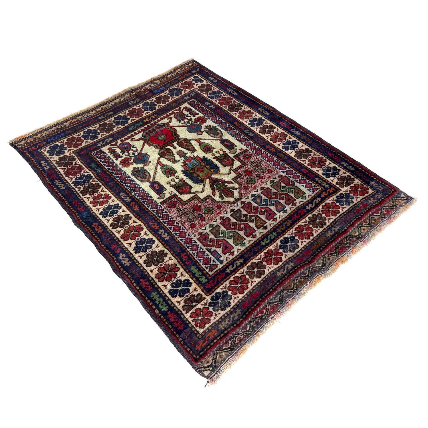 Handmade Balochi Rug 3' 4" x 4' 2" (ft) - No. Y39565