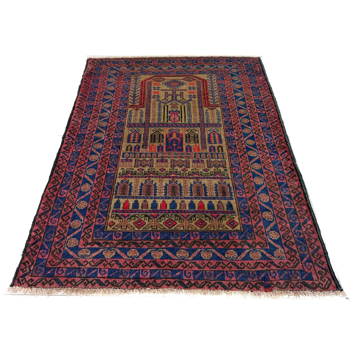 Islamic Prayer Rug 2' 11" x 3' 9" (ft) - No. Y39577