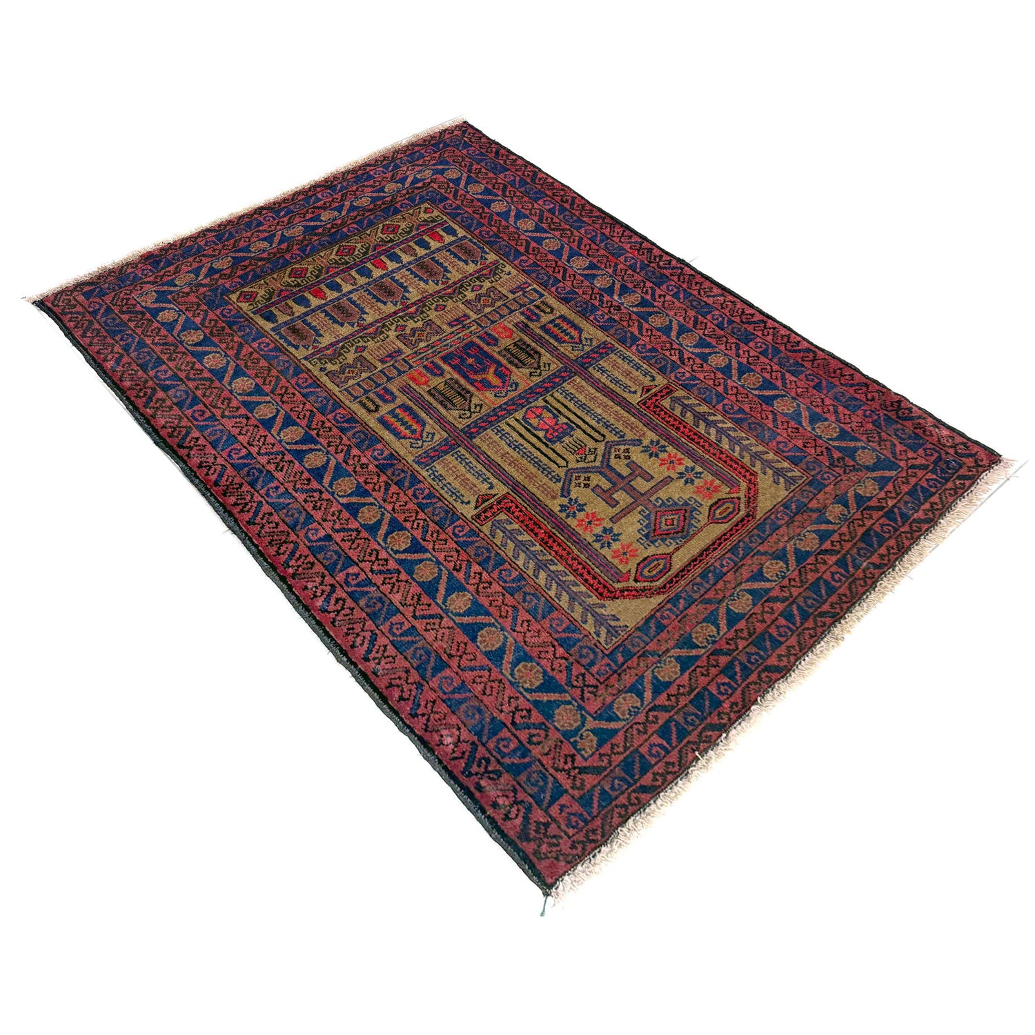 Islamic Prayer Rug 2' 11" x 3' 9" (ft) - No. Y39577
