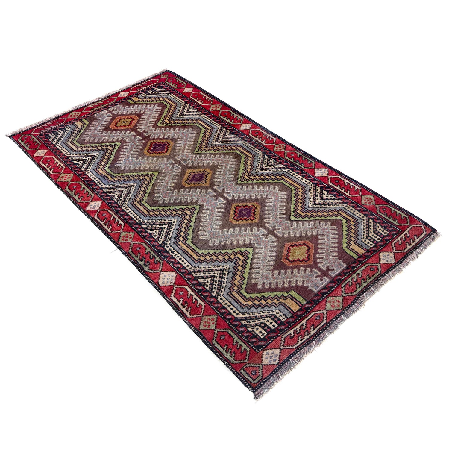 Handmade Balochi Rug 2' 9" x 4' 5" (ft) - No. Y39580