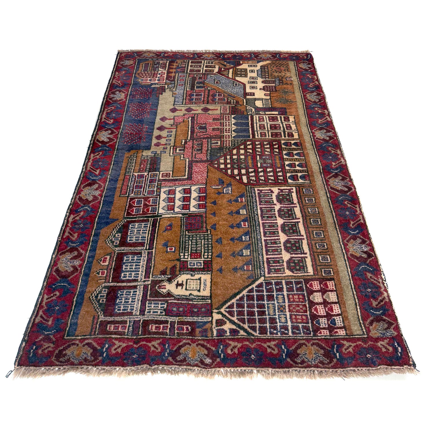 Handmade Picture Rug 2' 11" x 4' 4" (ft)- No. Y39583