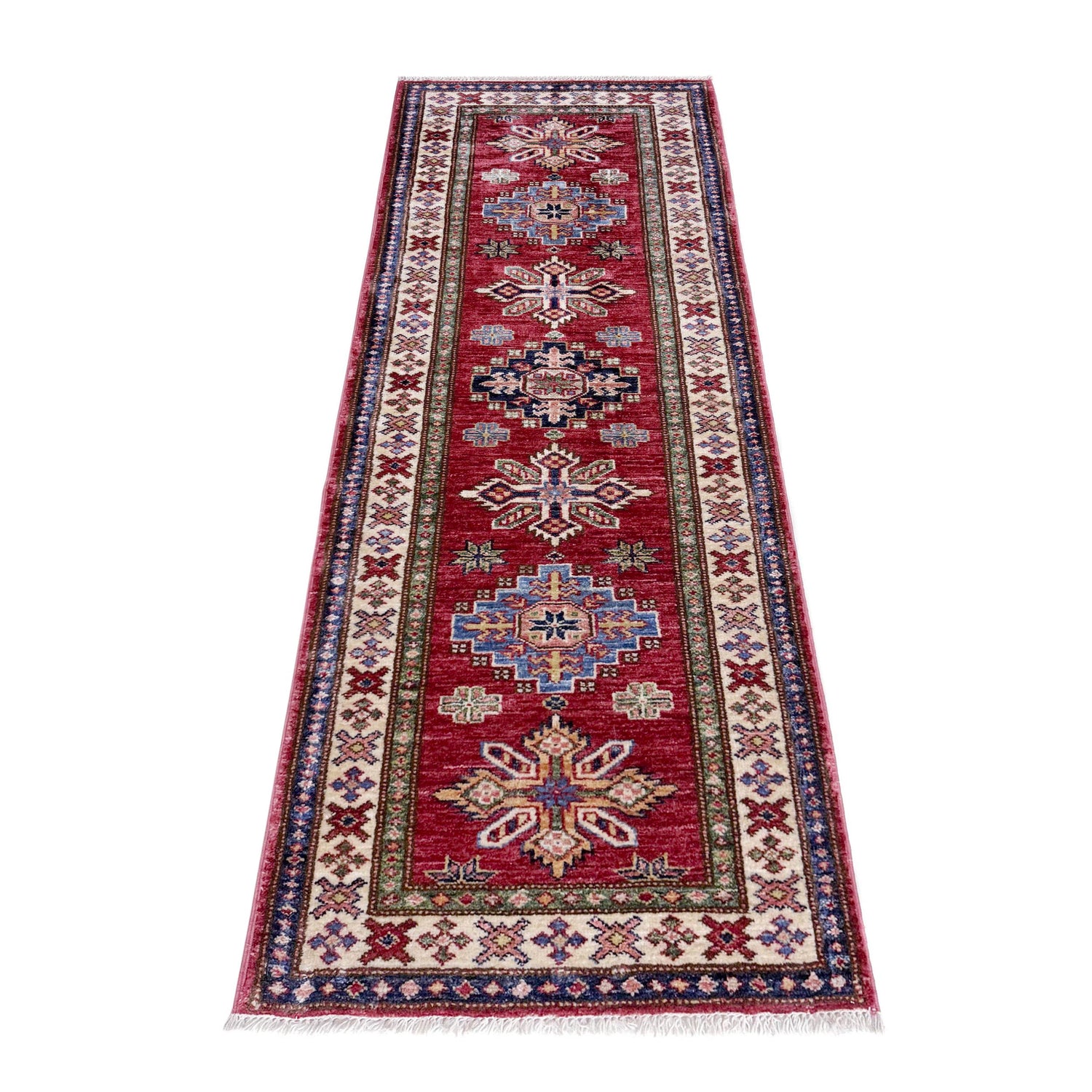Premium Quality Kazak Runner Rug 1' 11" x 5' 6" (ft) - No. Y39592