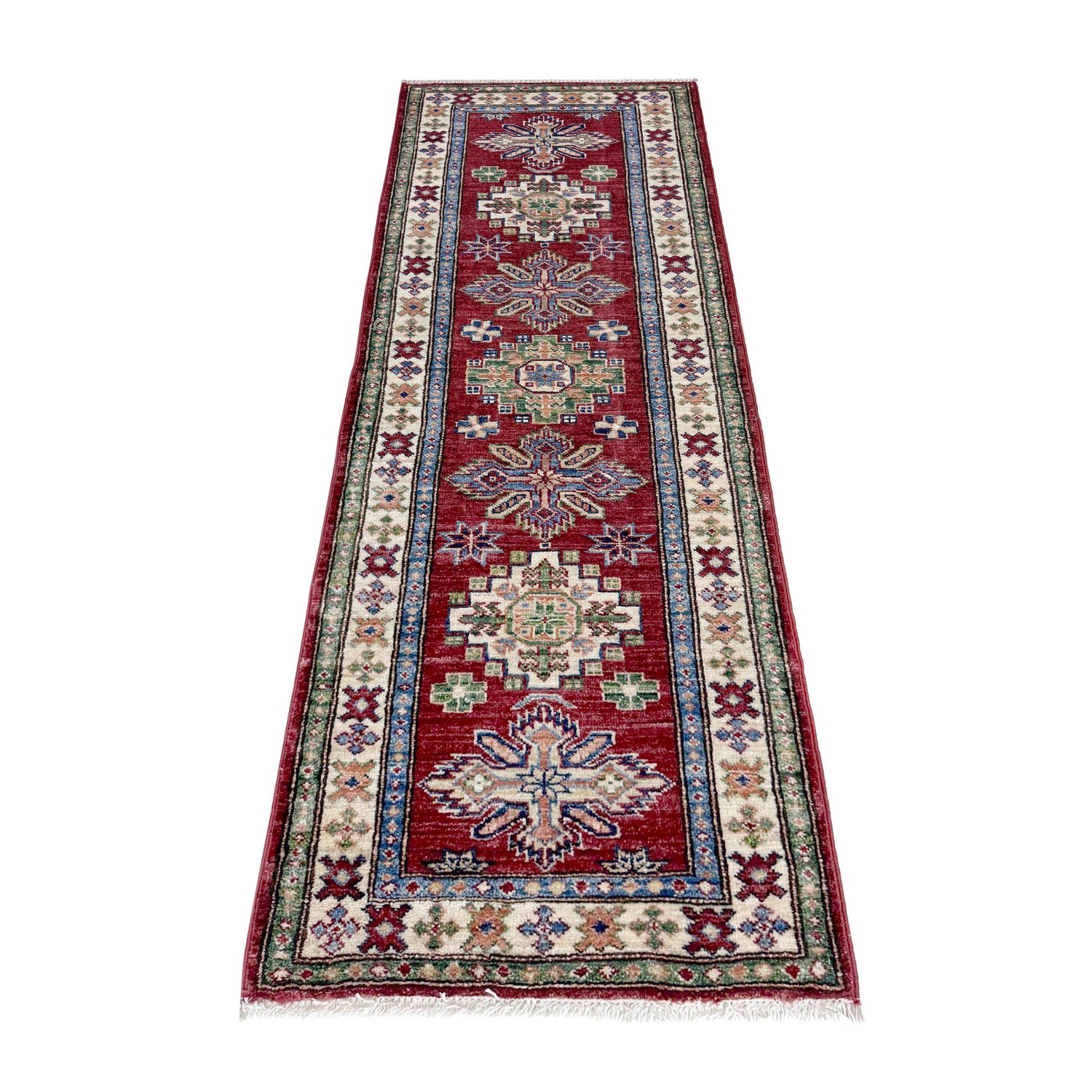 Luxury Kazak Qaleen Runner 1' 11" x 5' 9" (ft) - No. Y39596