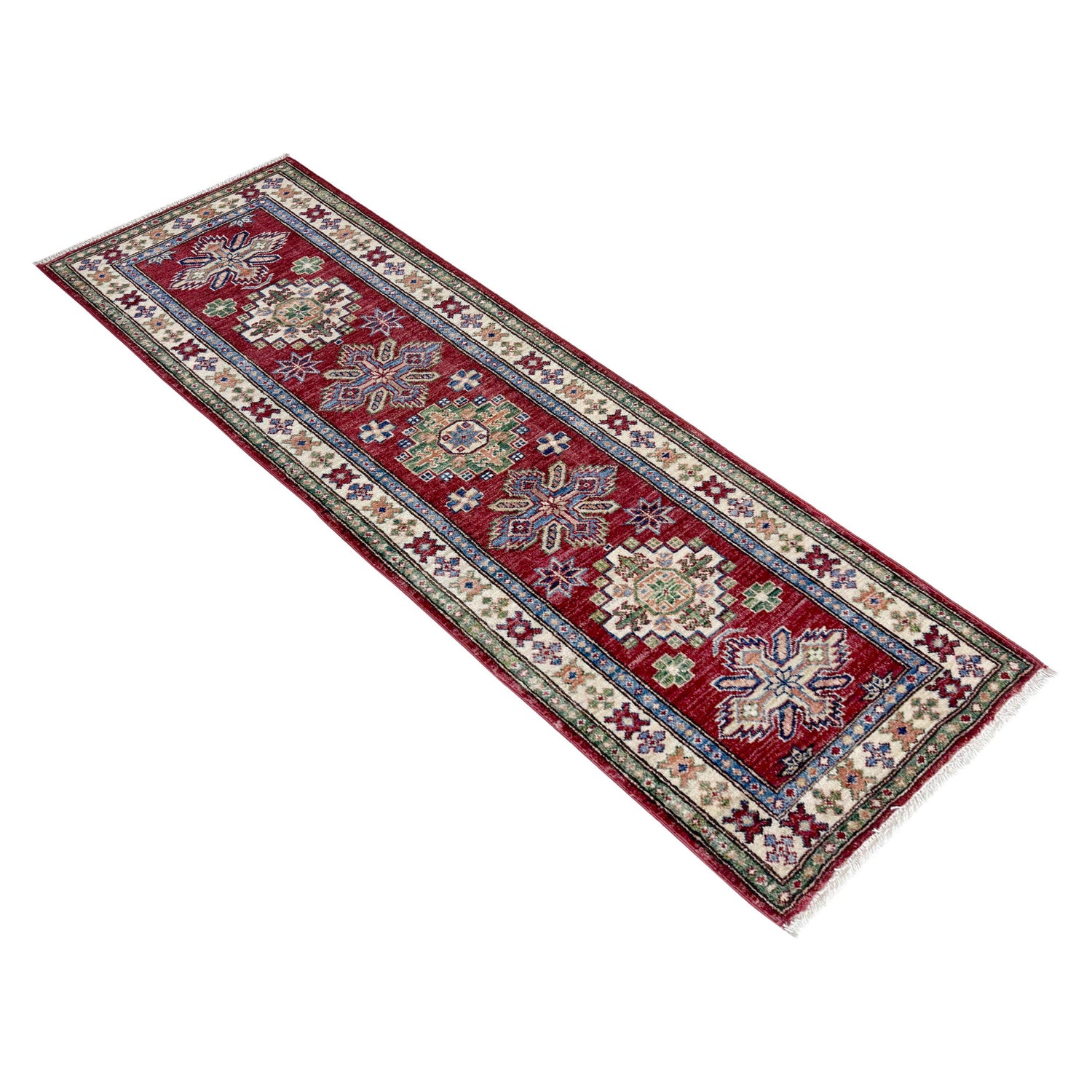 Luxury Kazak Qaleen Runner 1' 11" x 5' 9" (ft) - No. Y39596