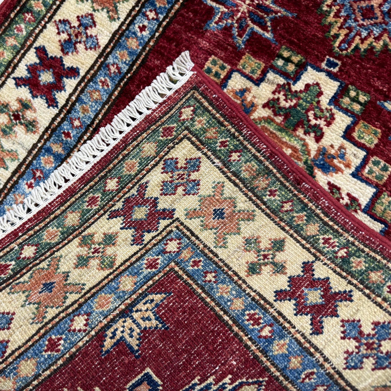 Luxury Kazak Qaleen Runner 1' 11" x 5' 9" (ft) - No. Y39596