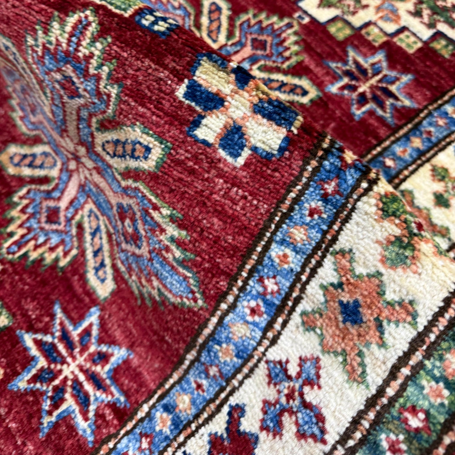 Luxury Kazak Qaleen Runner 1' 11" x 5' 9" (ft) - No. Y39596