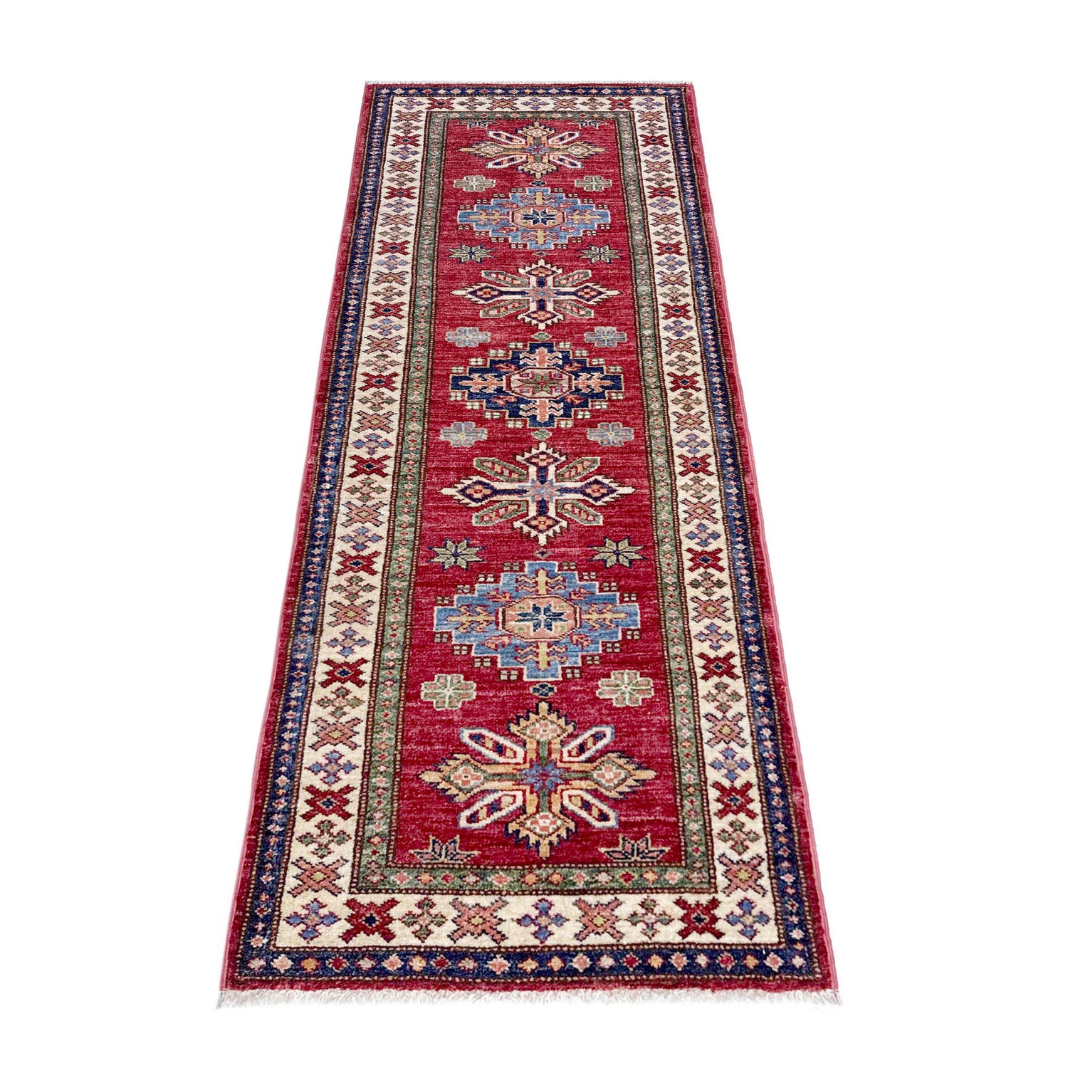 Premium Quality Kazak Runner Rug 2' 0" x 6' 1" (ft) - No. Y39598