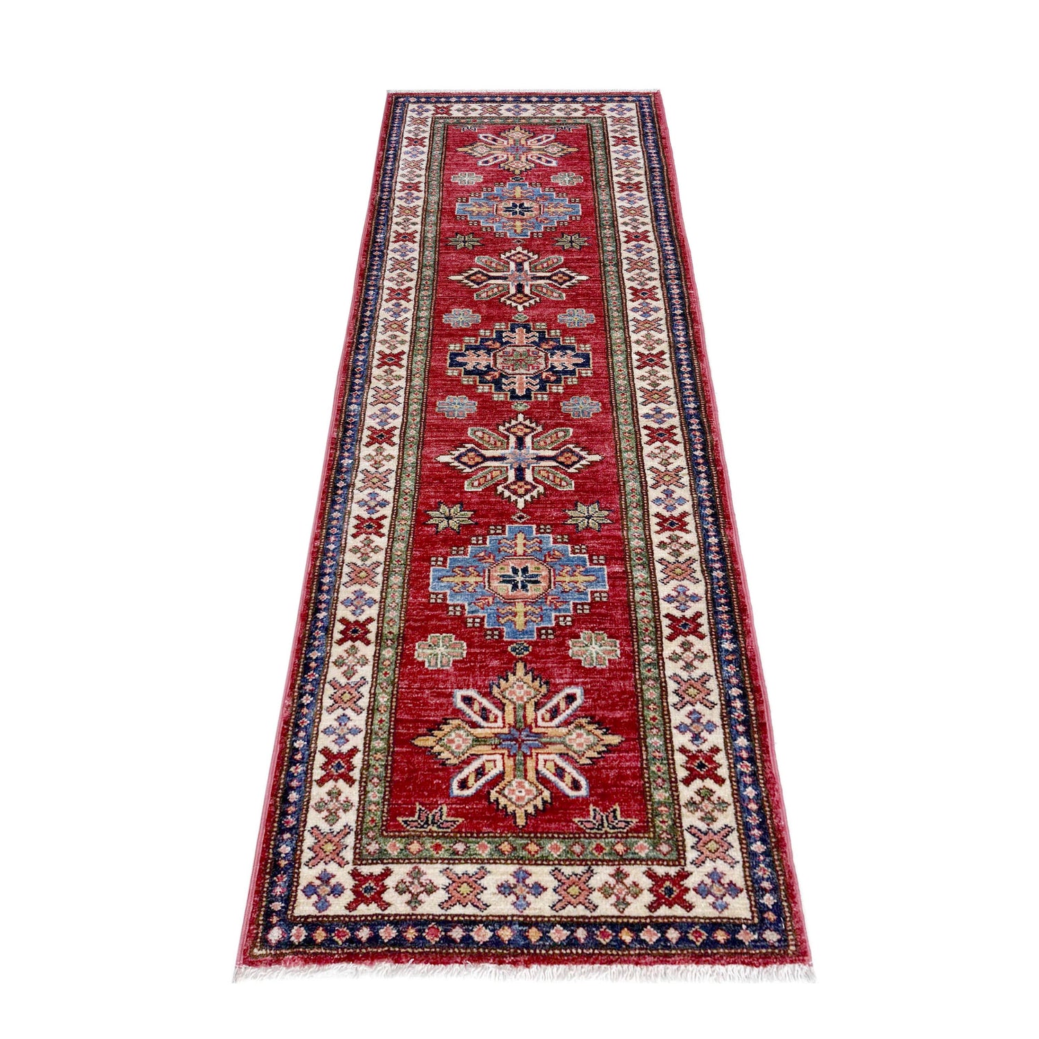 Luxury Kazak Qaleen Runner 1' 10" x 6' 0" (ft) - No. Y39599