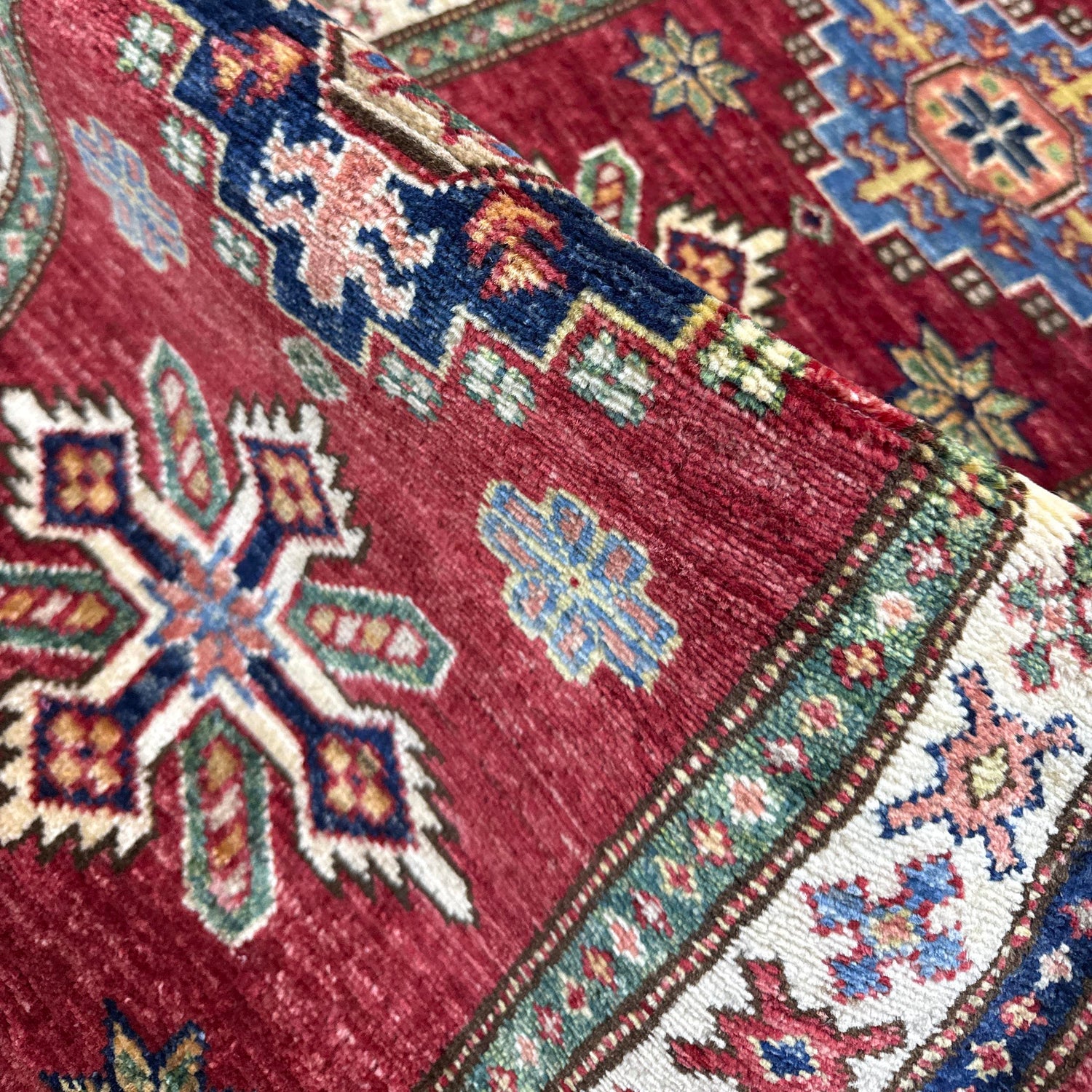 Luxury Kazak Qaleen Runner 1' 10" x 6' 0" (ft) - No. Y39599