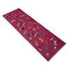 Purple Color Embroidery Flatweave Kilim 2' 11" x 8' 10" (ft)- No. Y39628