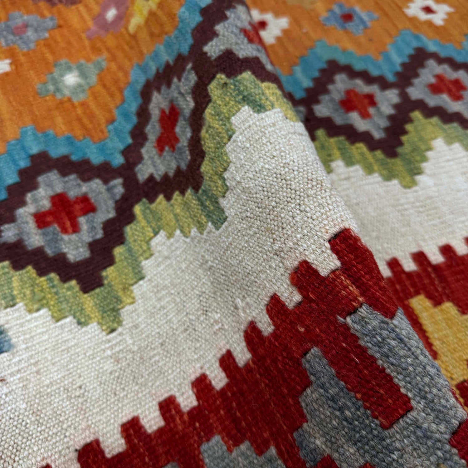 Handmade Vegetable Kelim 5' 10" x 7' 9" (ft) - No. Y39632