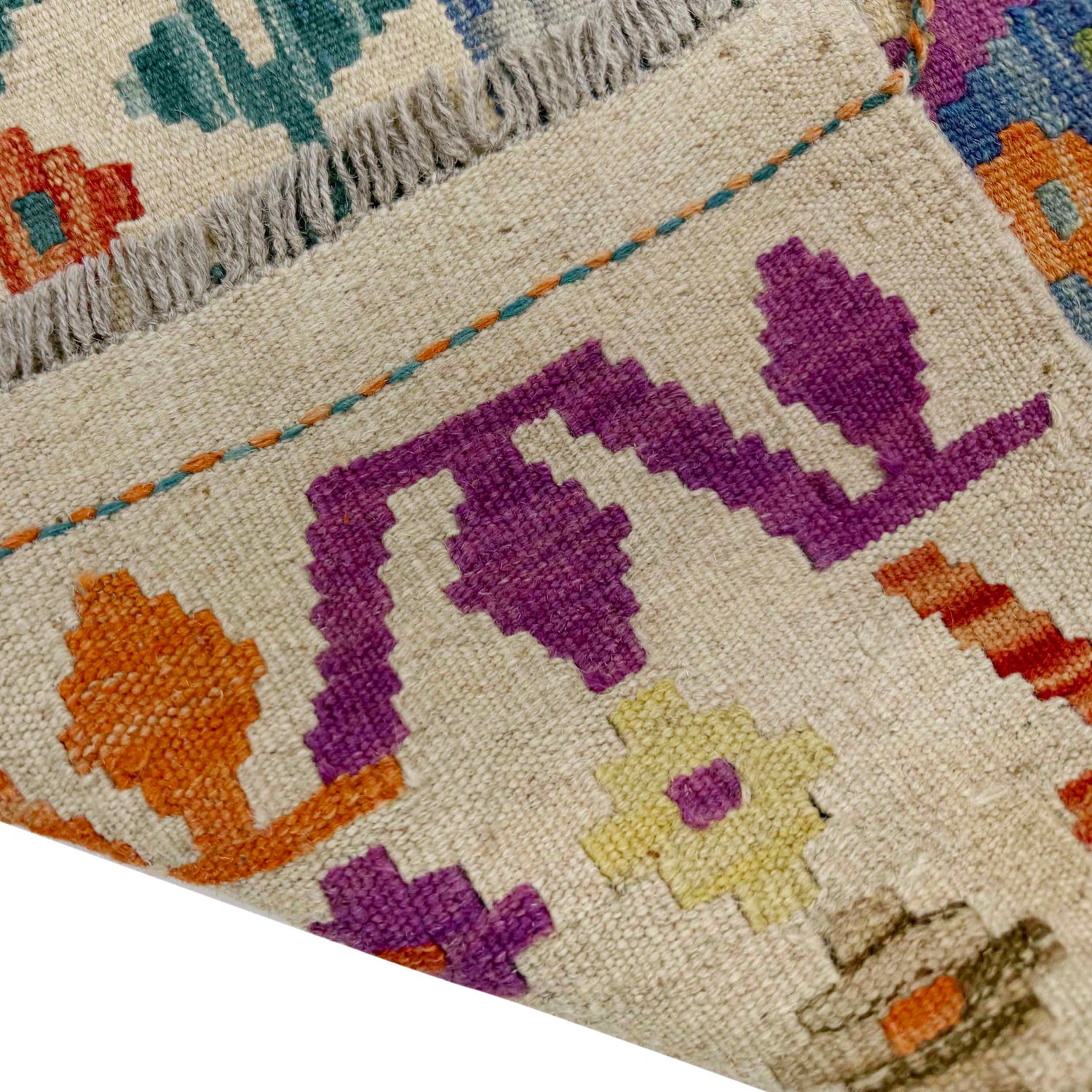 Handmade Vegetable Kilim 5' 10" x 8' 2" (ft) - No. Y39634