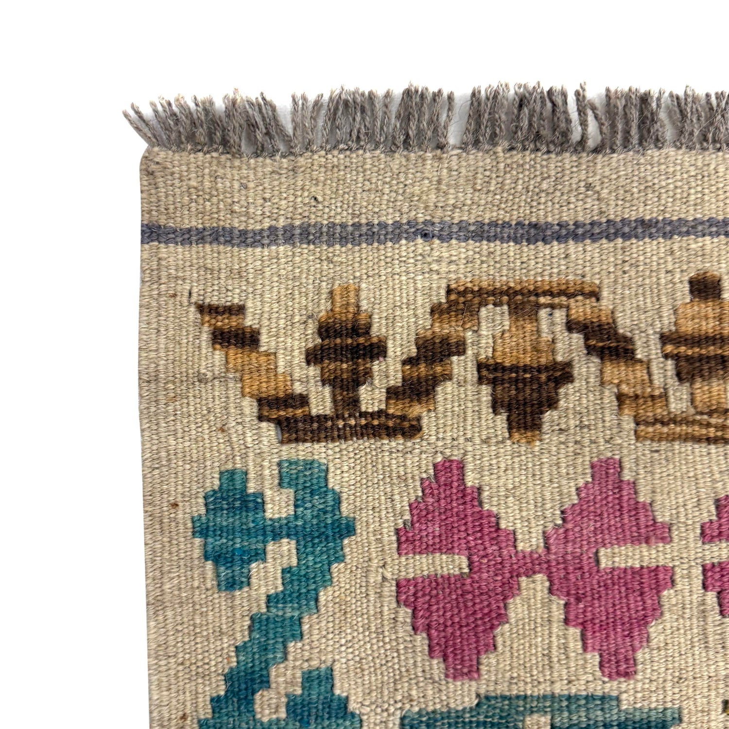 Handmade Vegetable Kilim 6' 1" x 7' 9" (ft) - No. Y39662