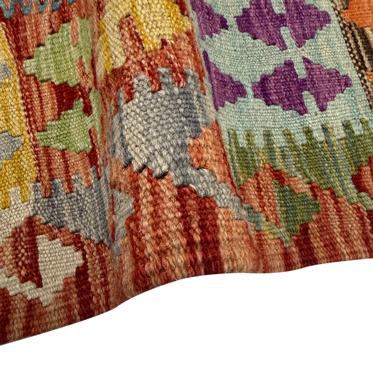 Handmade Vegetable Kelim 4' 2" x 6' 2" (ft) - No. Y39664