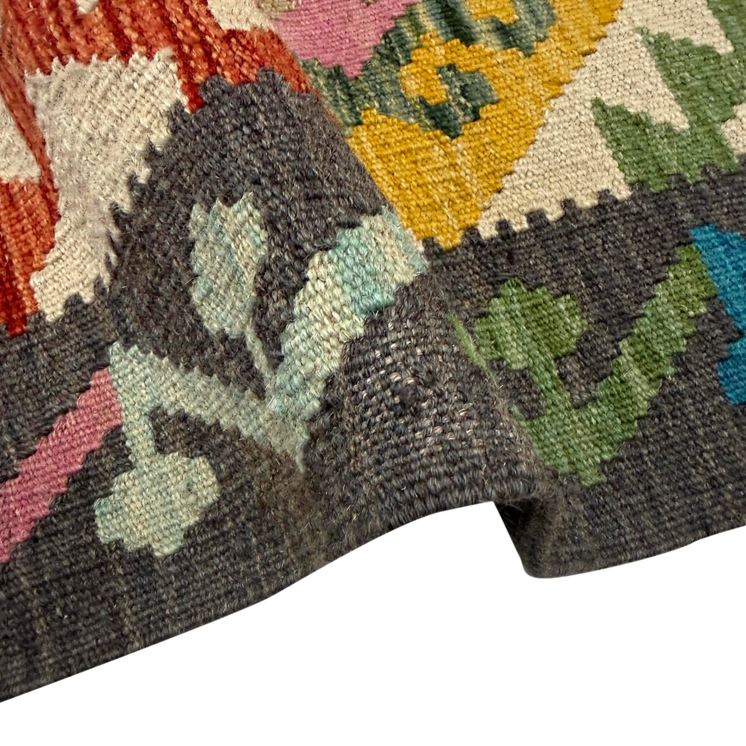 Handmade Vegetable Kelim 4' 11" x 6' 4" (ft) - No. Y39665