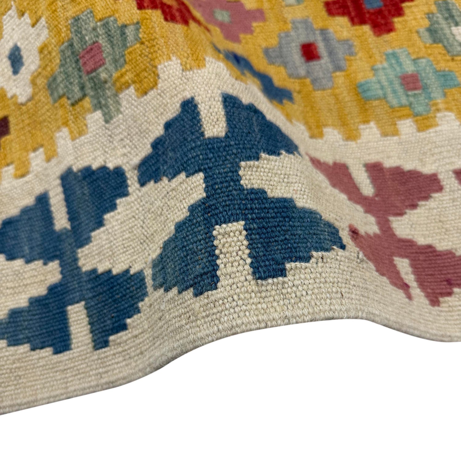 Handmade Vegetable Kelim 5' 1" x 6' 6" (ft) - No. Y39666