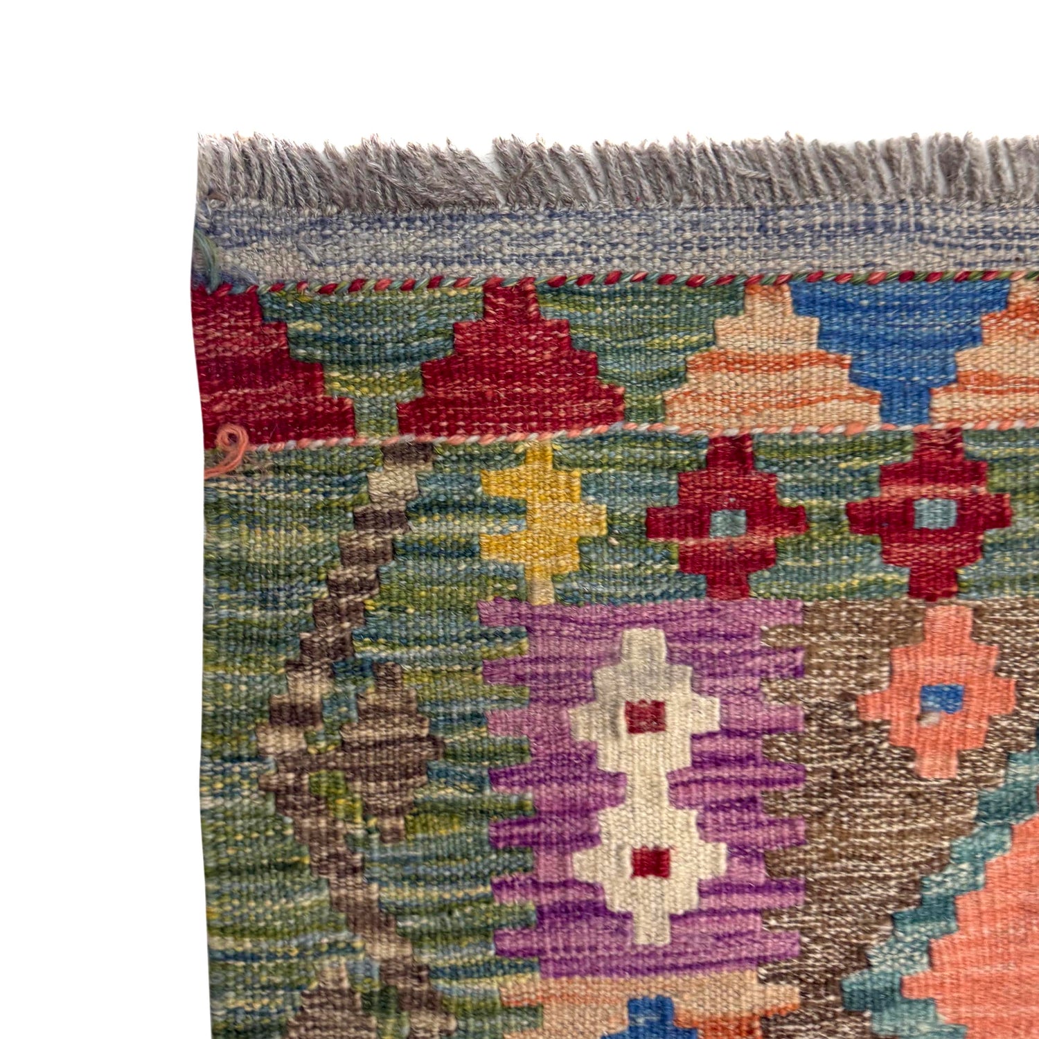 Handmade Vegetable Kelim 4' 0" x 5' 3" (ft) - No. Y39667