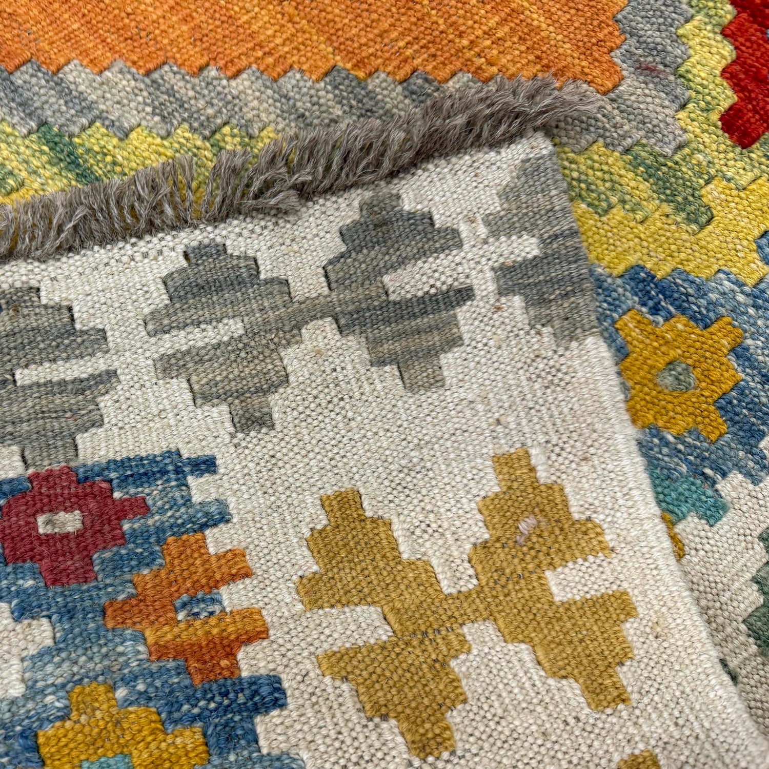 Handmade Vegetable Kilim 4' 1" x 5' 8" (ft) - No. Y39668