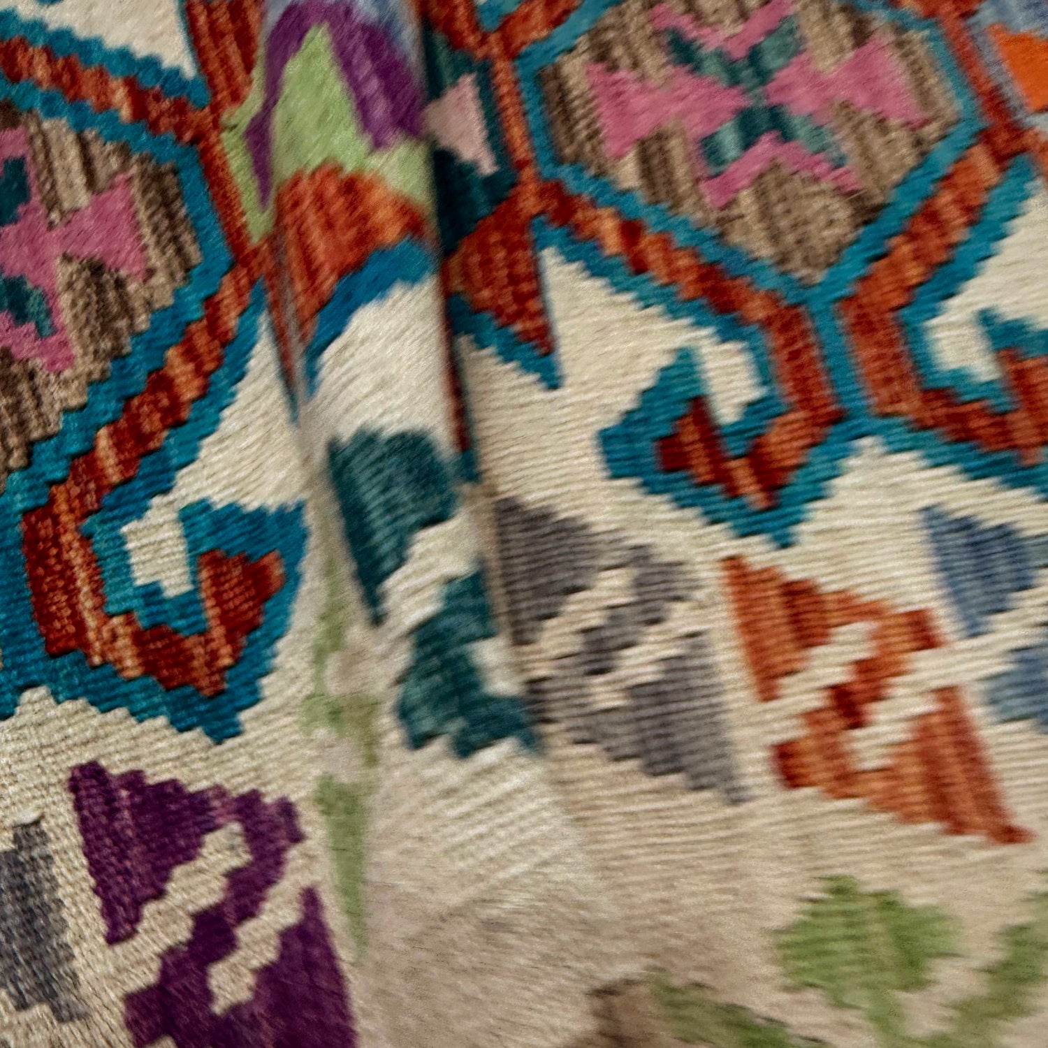 Handmade Vegetable Kilim 4' 2" x 5' 10" (ft) - No. Y39669
