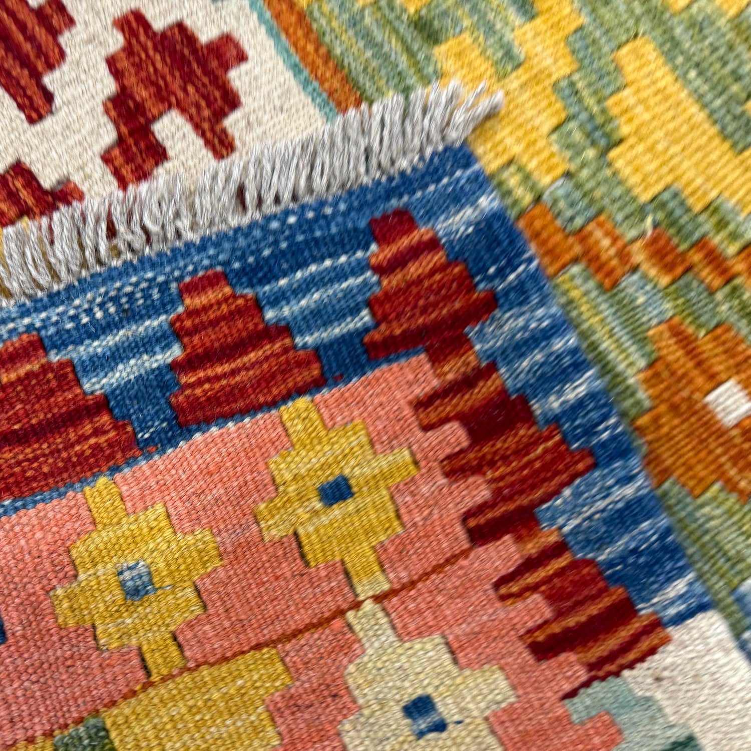 Handmade Vegetable Kilim 4' 1" x 5' 10" (ft) - No. Y39670