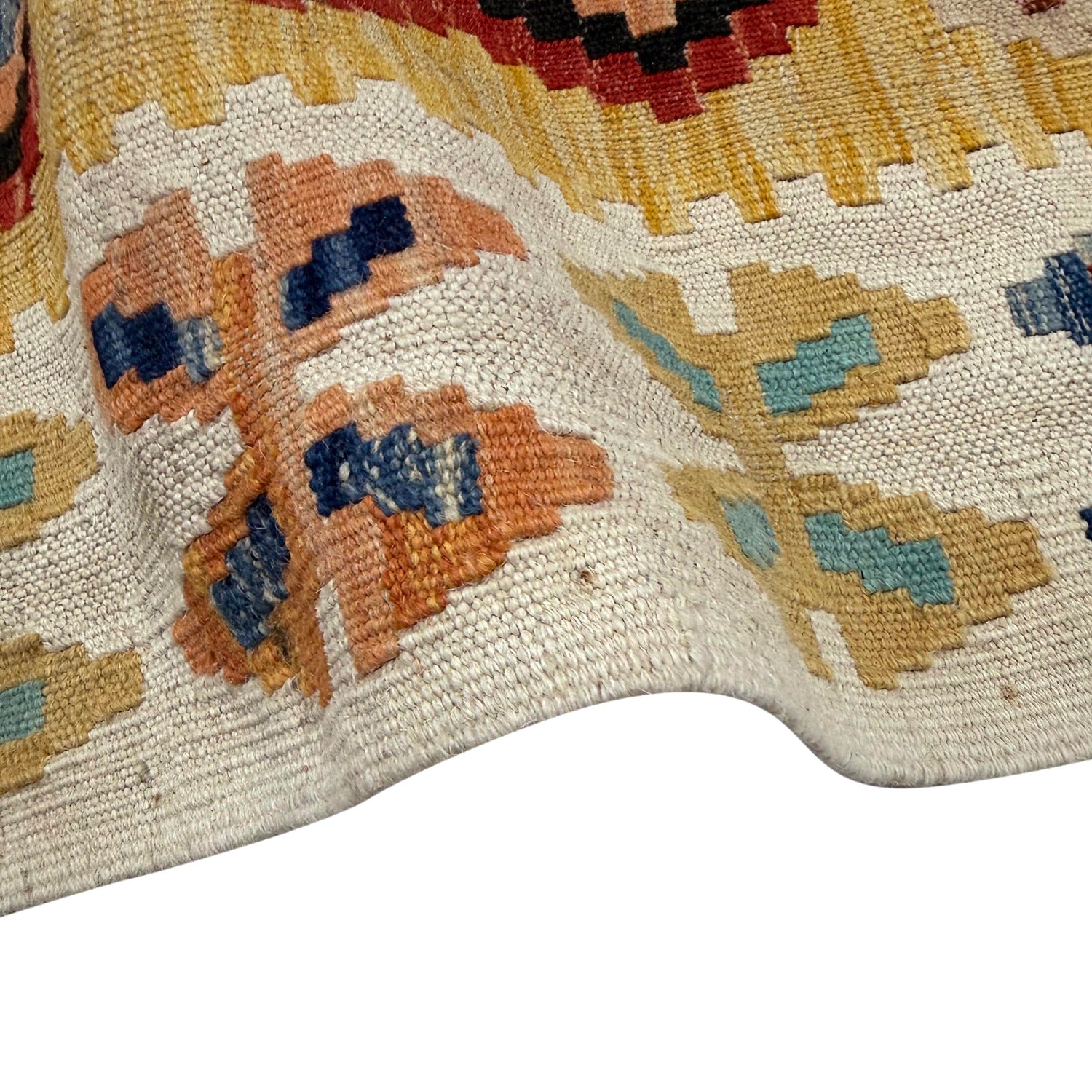 Handmade Vegetable Kelim 3' 6" x 4' 9" (ft) - No. Y39673