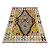 Handmade Vegetable Kelim 3' 5" x 4' 9" (ft) - No. Y39674