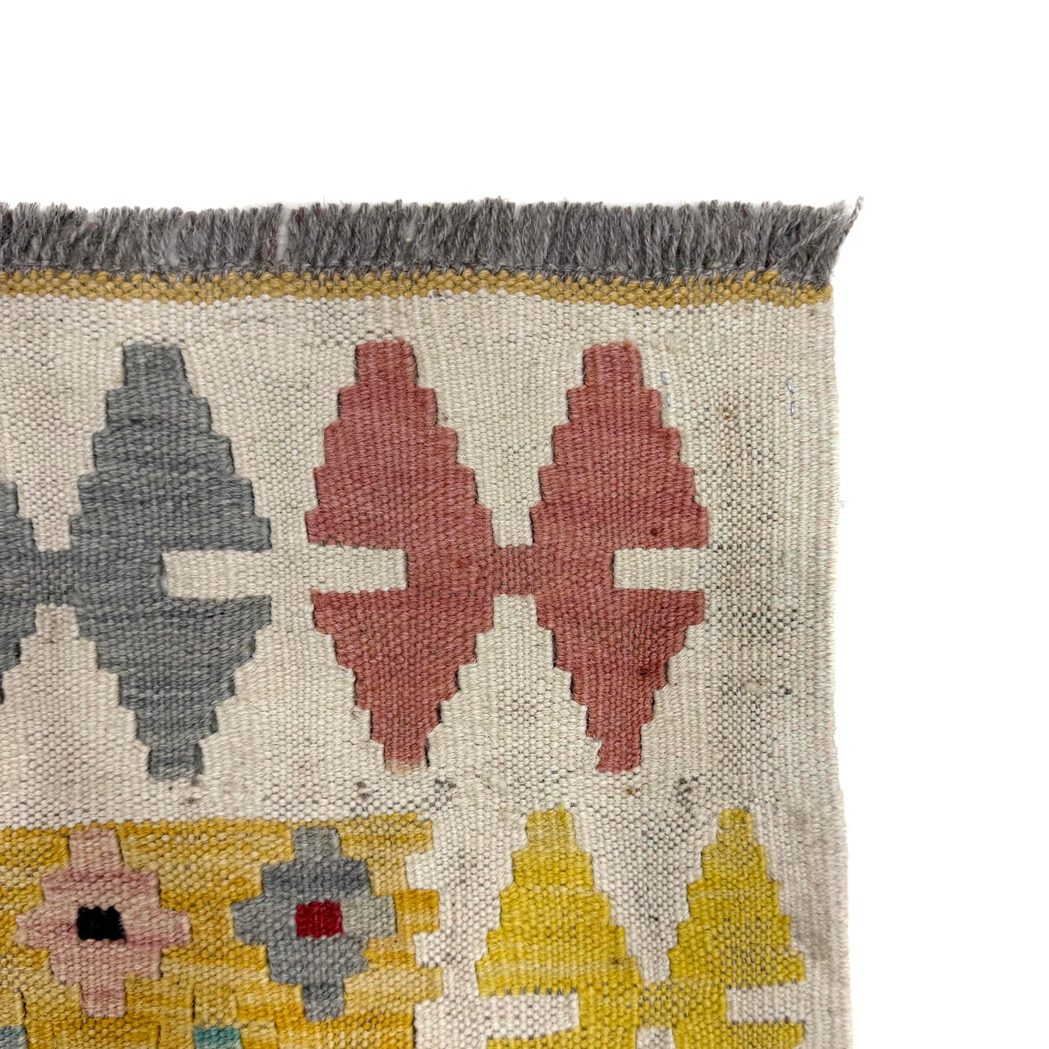 Handmade Vegetable Kelim 3' 5" x 4' 9" (ft) - No. Y39674