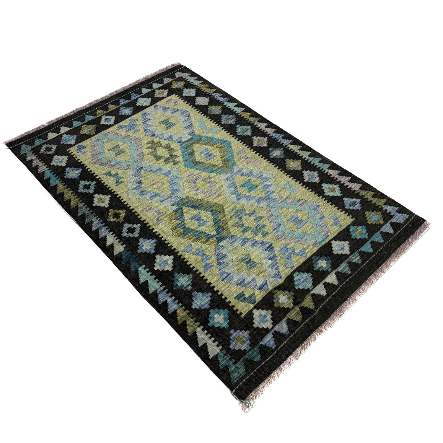 Handmade Vegetable Kelim 3' 5" x 4' 10" (ft) - No. Y39675