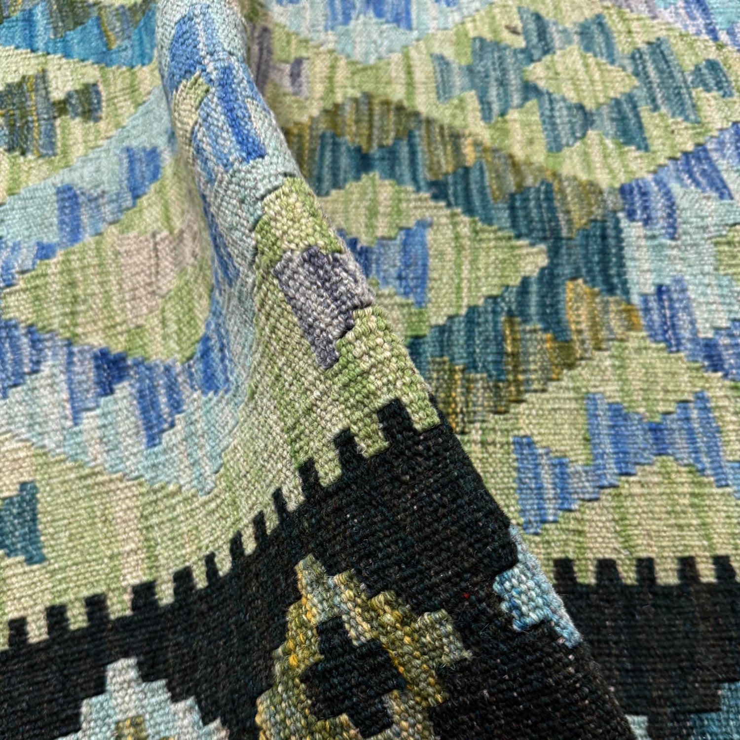 Handmade Vegetable Kelim 3' 5" x 4' 10" (ft) - No. Y39675