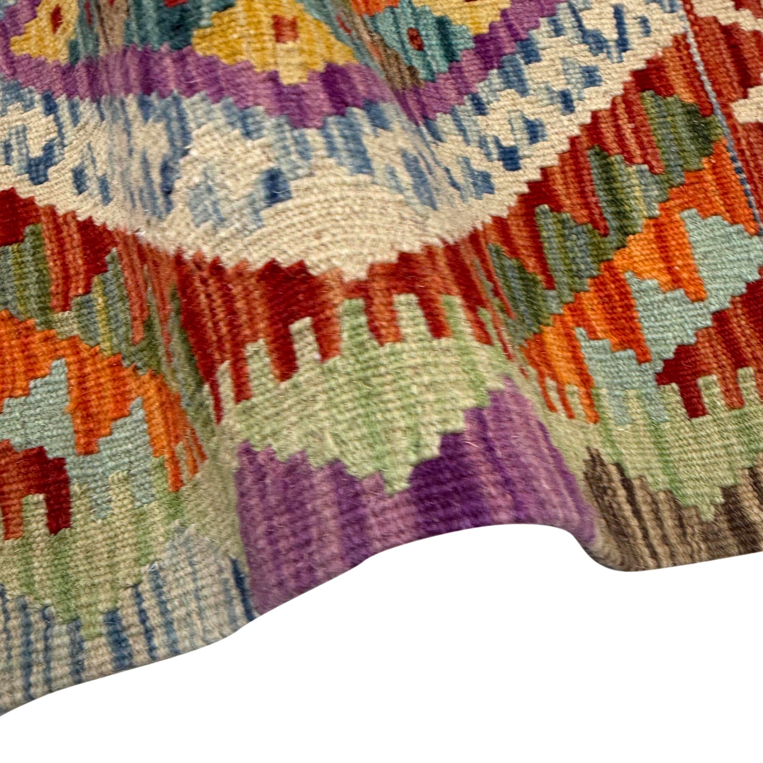 Handmade Vegetable Kelim 2' 9" x 4' 1" (ft) - No. Y39680