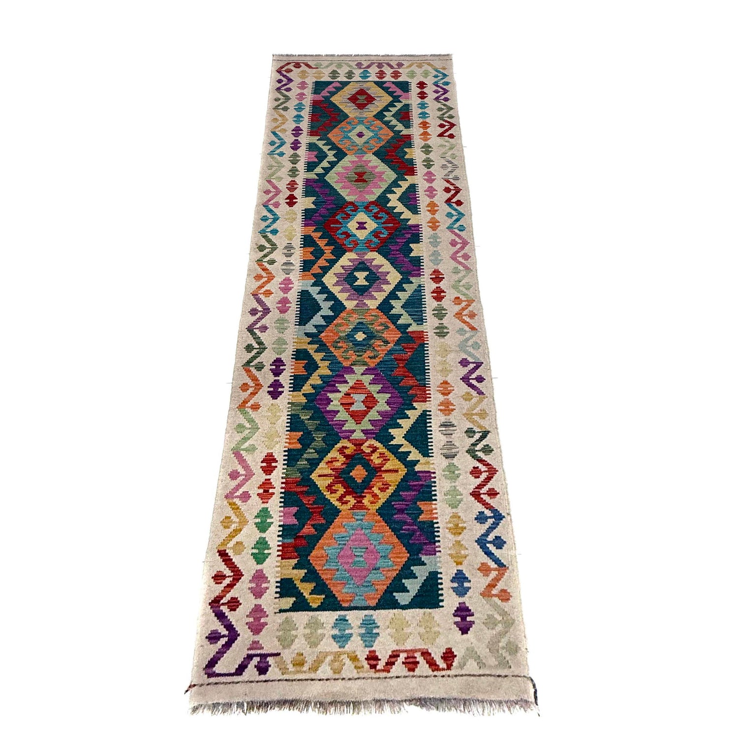 Vegetable Kelim Runner 2' 8" x 9' 7" (ft) - No. Y39681