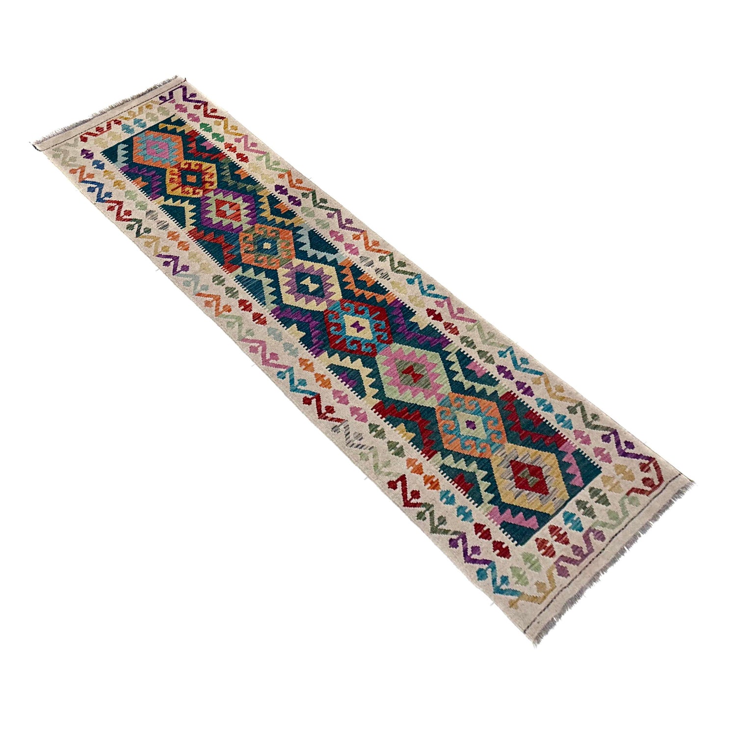 Vegetable Kelim Runner 2' 8" x 9' 7" (ft) - No. Y39681
