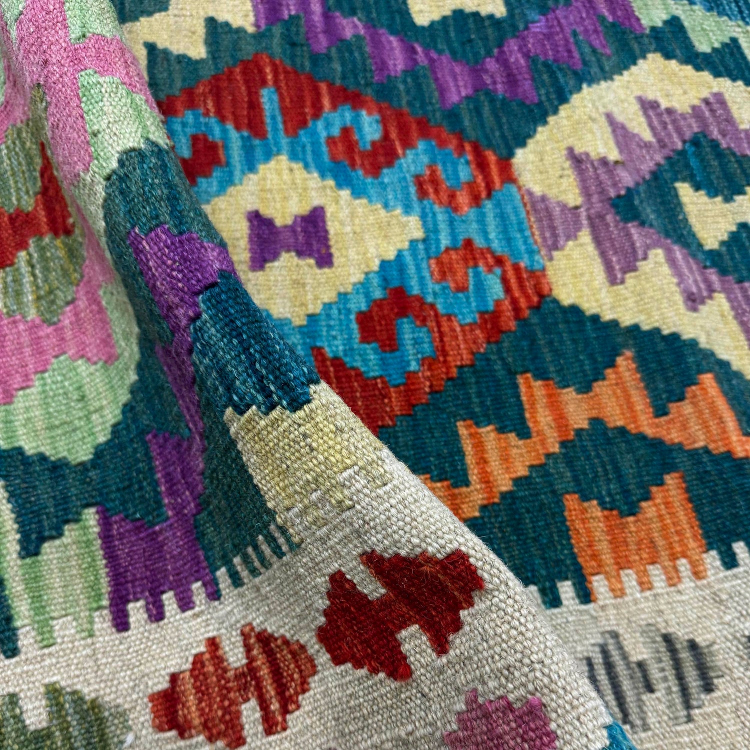 Vegetable Kelim Runner 2' 8" x 9' 7" (ft) - No. Y39681