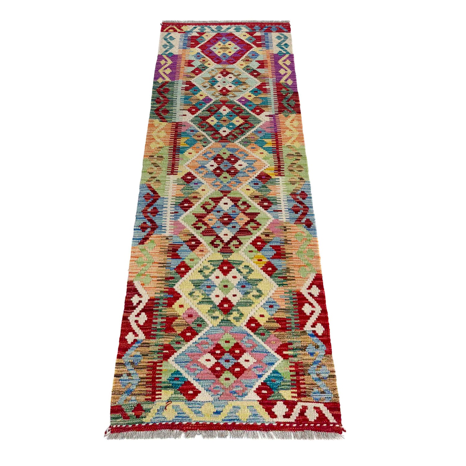 Vegetable Kelim Runner 2' 0" x 6' 7" (ft)- No. Y39708