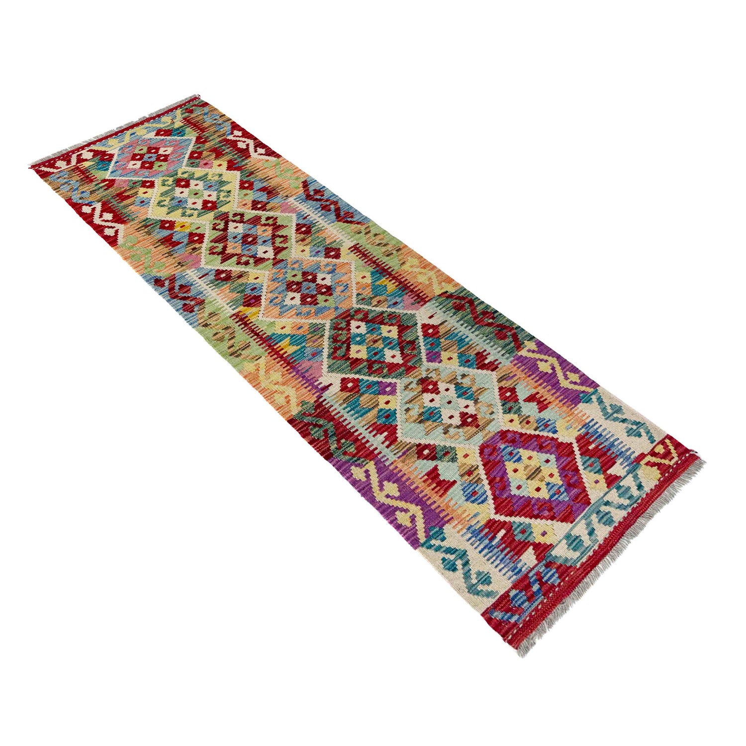 Vegetable Kelim Runner 2' 0" x 6' 7" (ft)- No. Y39708