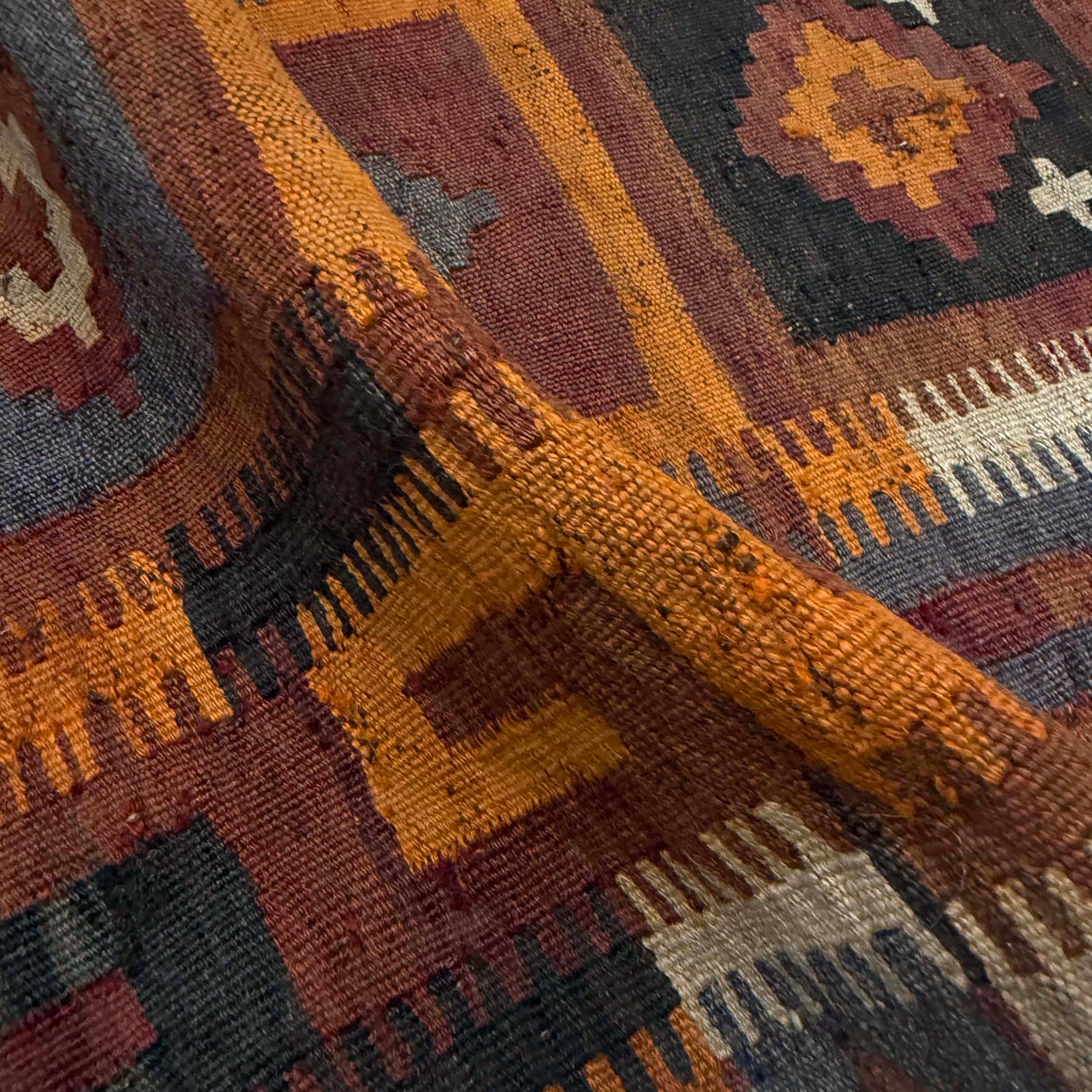 Hand Knotted Multi Kilim 6' 2" x 9' 9" (ft) - No. Y39731