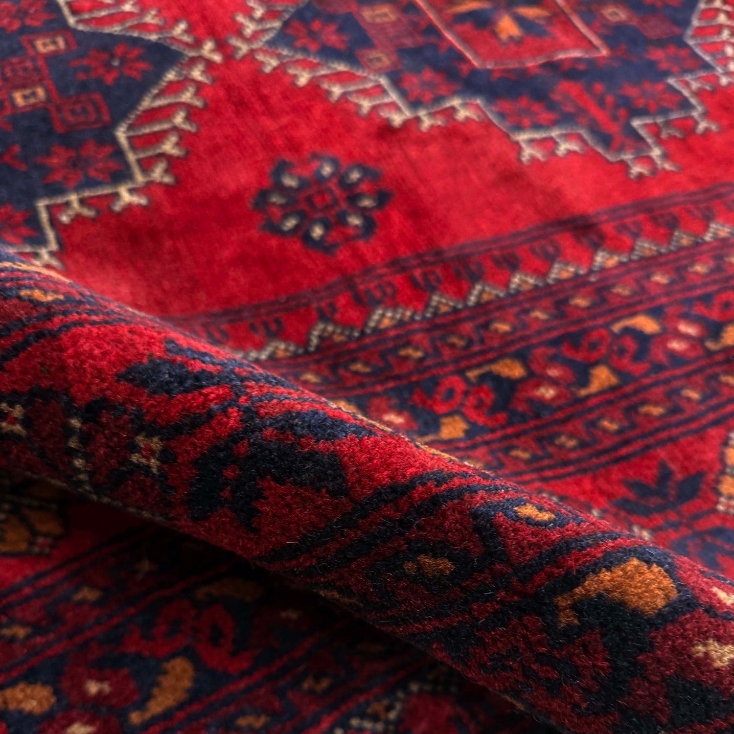 Red Color Khal Mohammadi Carpet 6' 8" x 9' 7" (ft) - No. Y39732