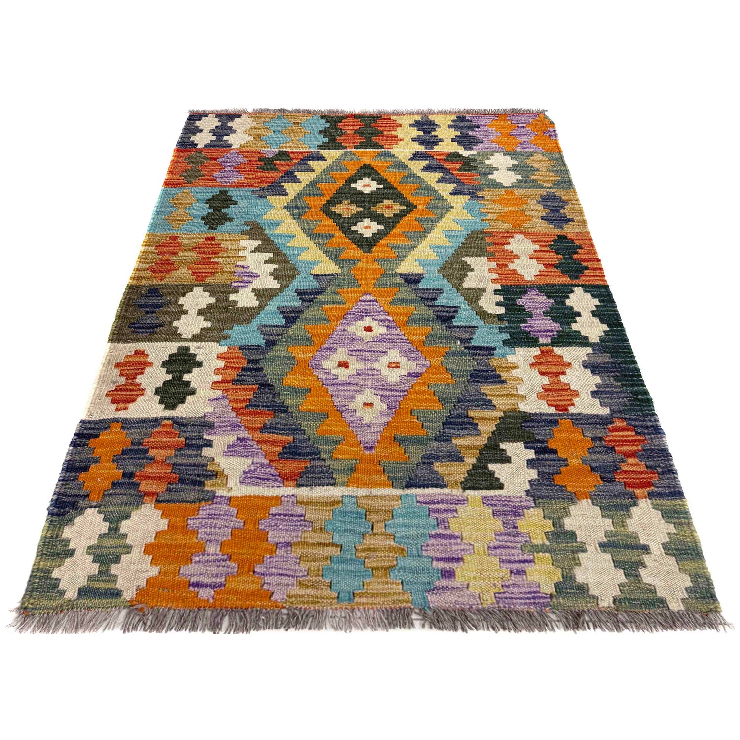 Handmade Vegetable Kilim 2' 9" x 3' 11" (ft) - No. Y39923