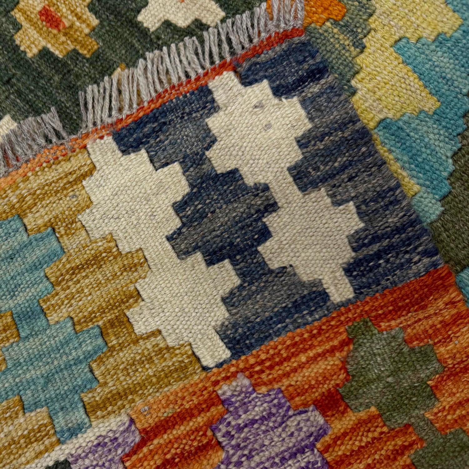Handmade Vegetable Kilim 2' 9" x 3' 11" (ft) - No. Y39923