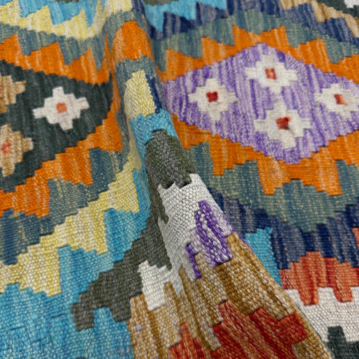 Handmade Vegetable Kilim 2' 9" x 3' 11" (ft) - No. Y39923