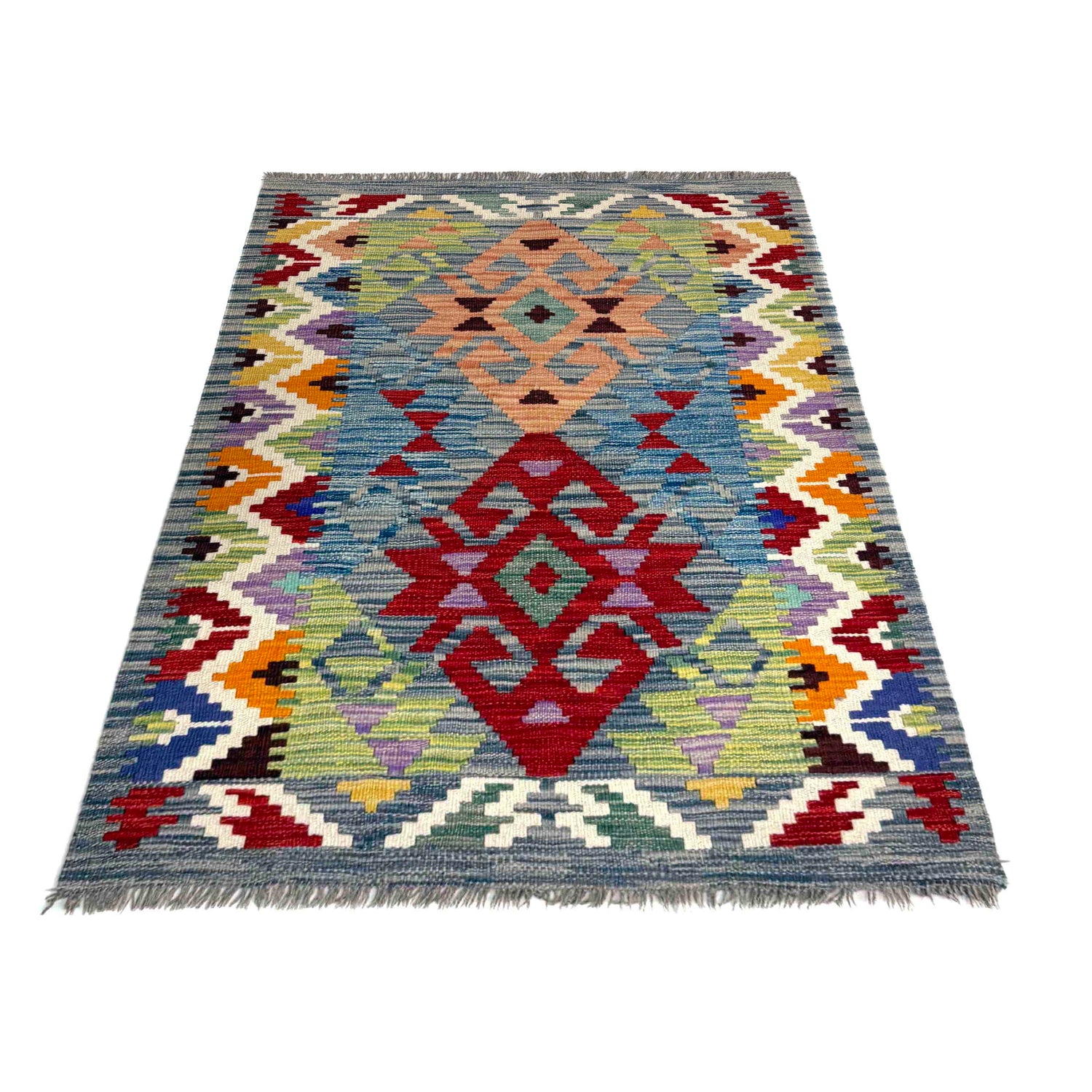 Handmade Vegetable Kilim 2' 7" x 3' 11" (ft) - No. Y39931