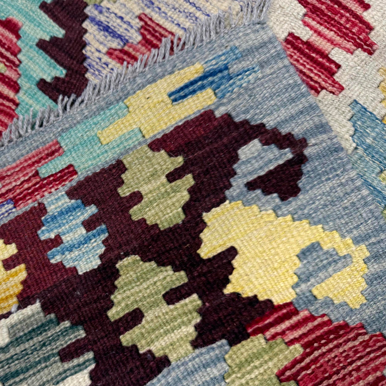 Handmade Vegetable Kilim 3' 5" x 5' 3" (ft) - No. Y39933