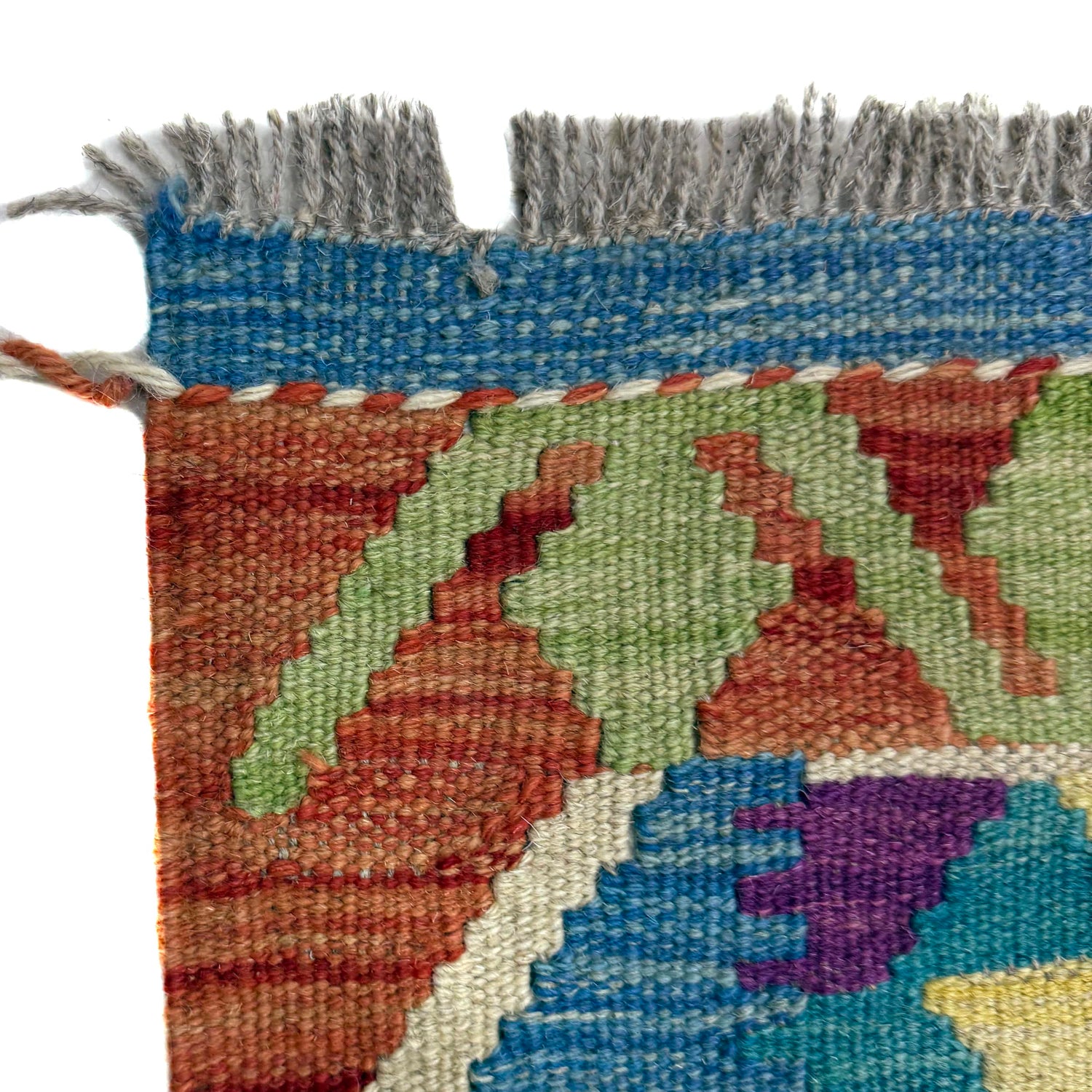 Handmade Vegetable Kilim 3' 5" x 4' 10" (ft) - No. Y39935