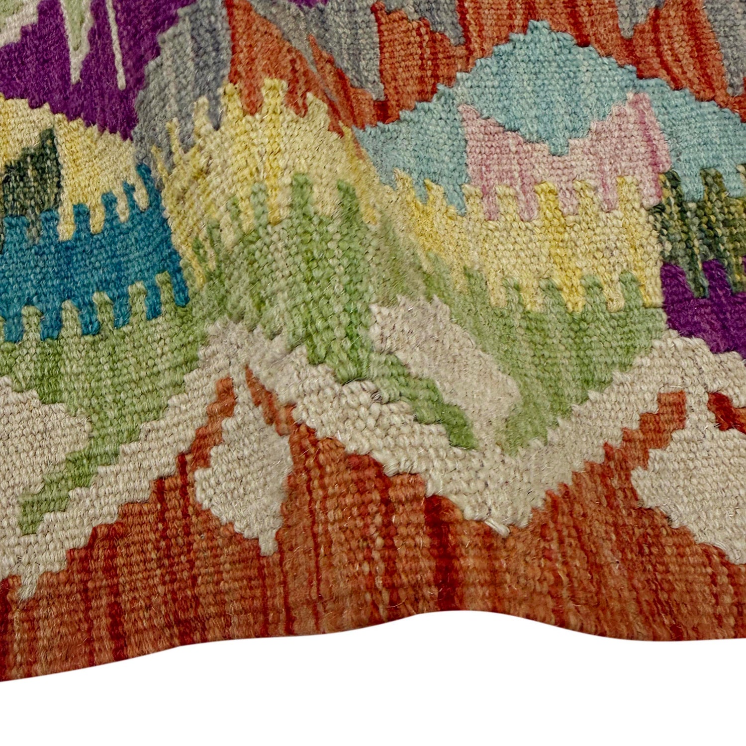 Handmade Vegetable Kilim 3' 5" x 4' 10" (ft) - No. Y39935