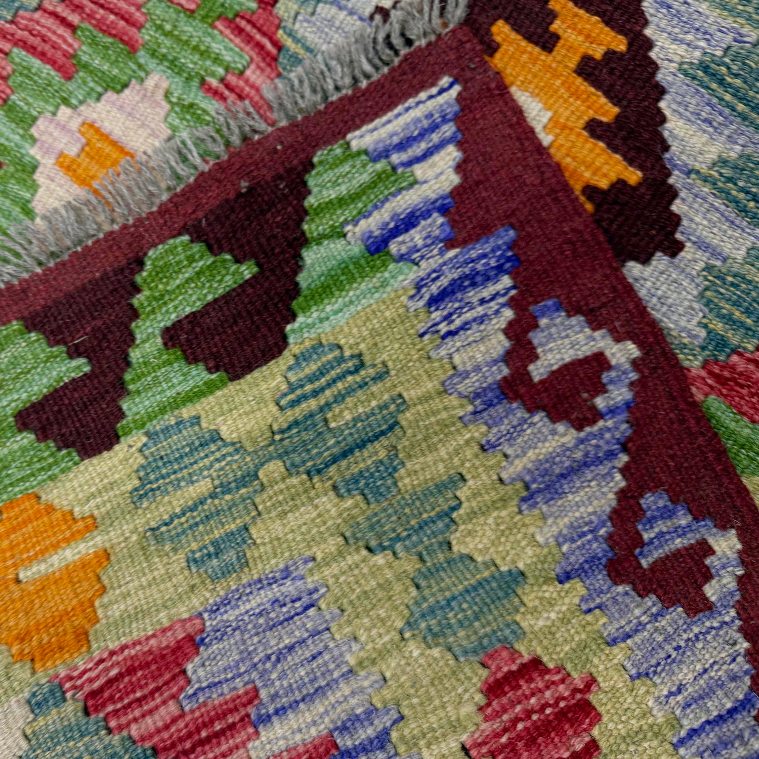 Handmade Vegetable Kilim 3' 5" x 5' 1" (ft) - No. Y39936