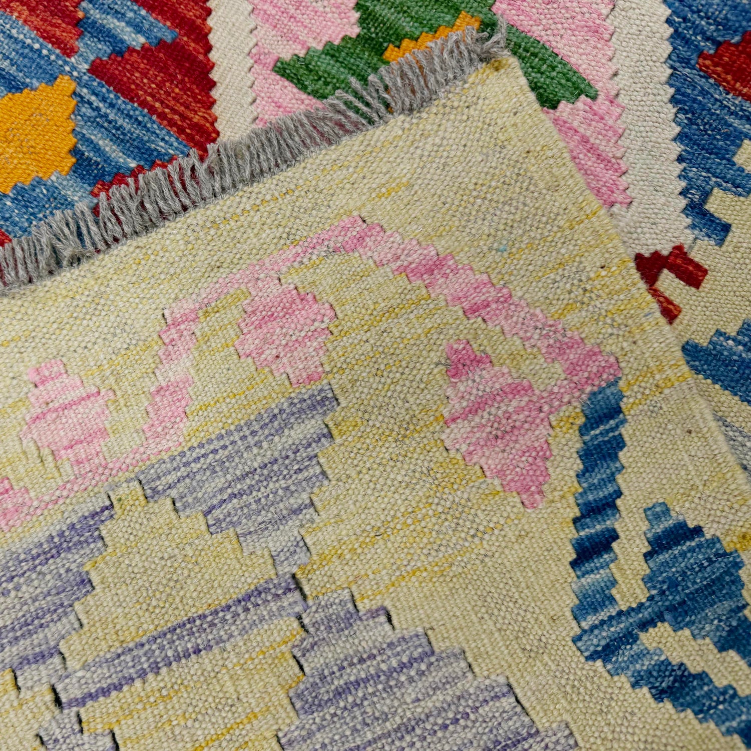 Handmade Vegetable Kilim 3' 7" x 4' 7" (ft) - No. Y39937