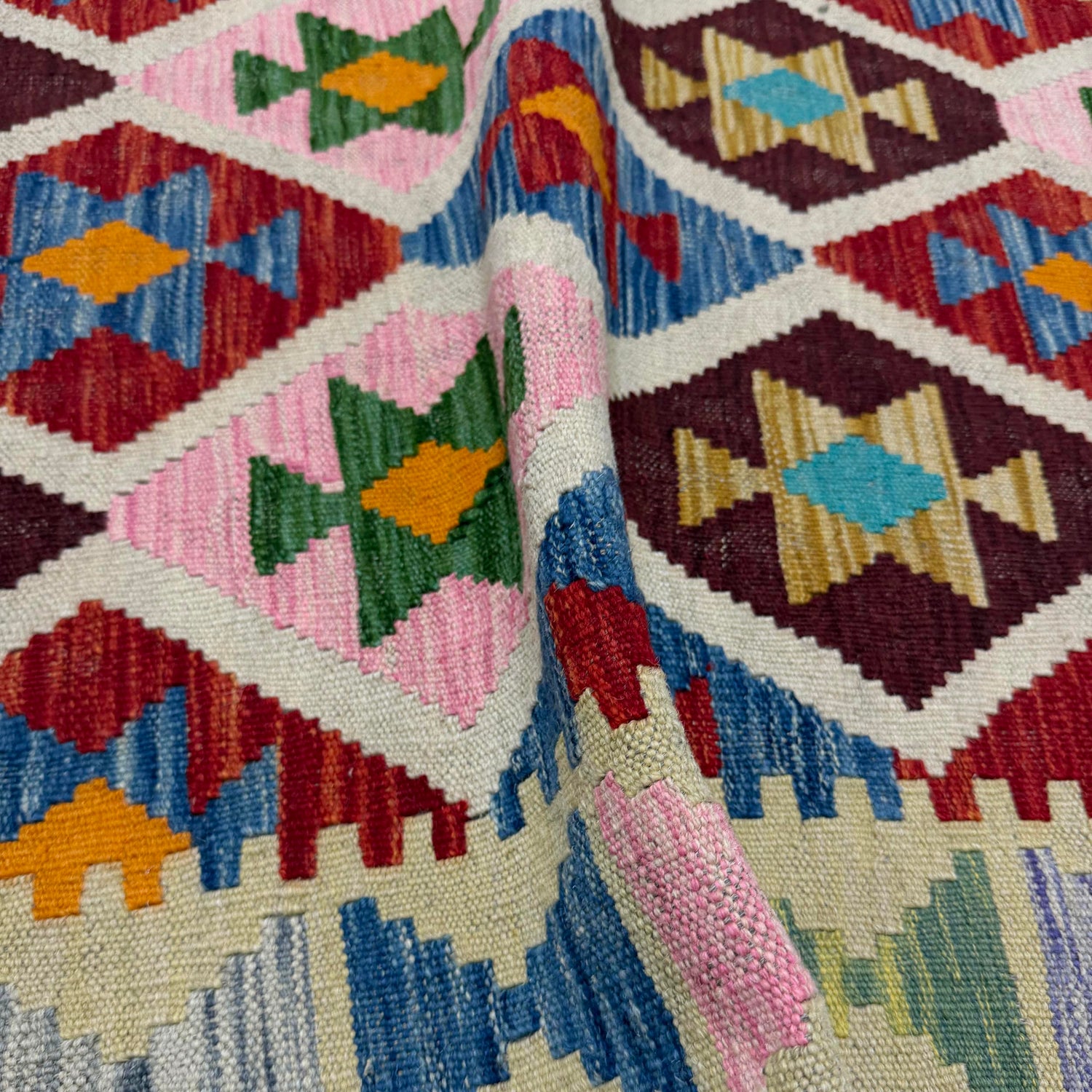 Handmade Vegetable Kilim 3' 7" x 4' 7" (ft) - No. Y39937