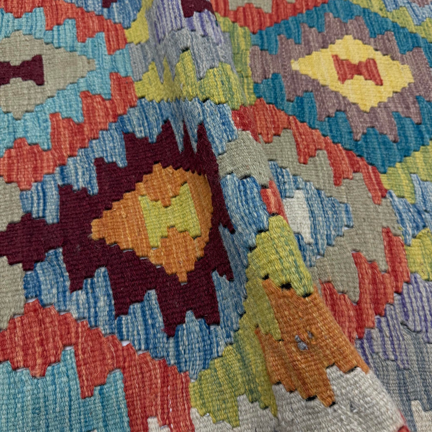 Handmade Vegetable Kelim 3' 5" x 5' 4" (ft) - No. Y39940