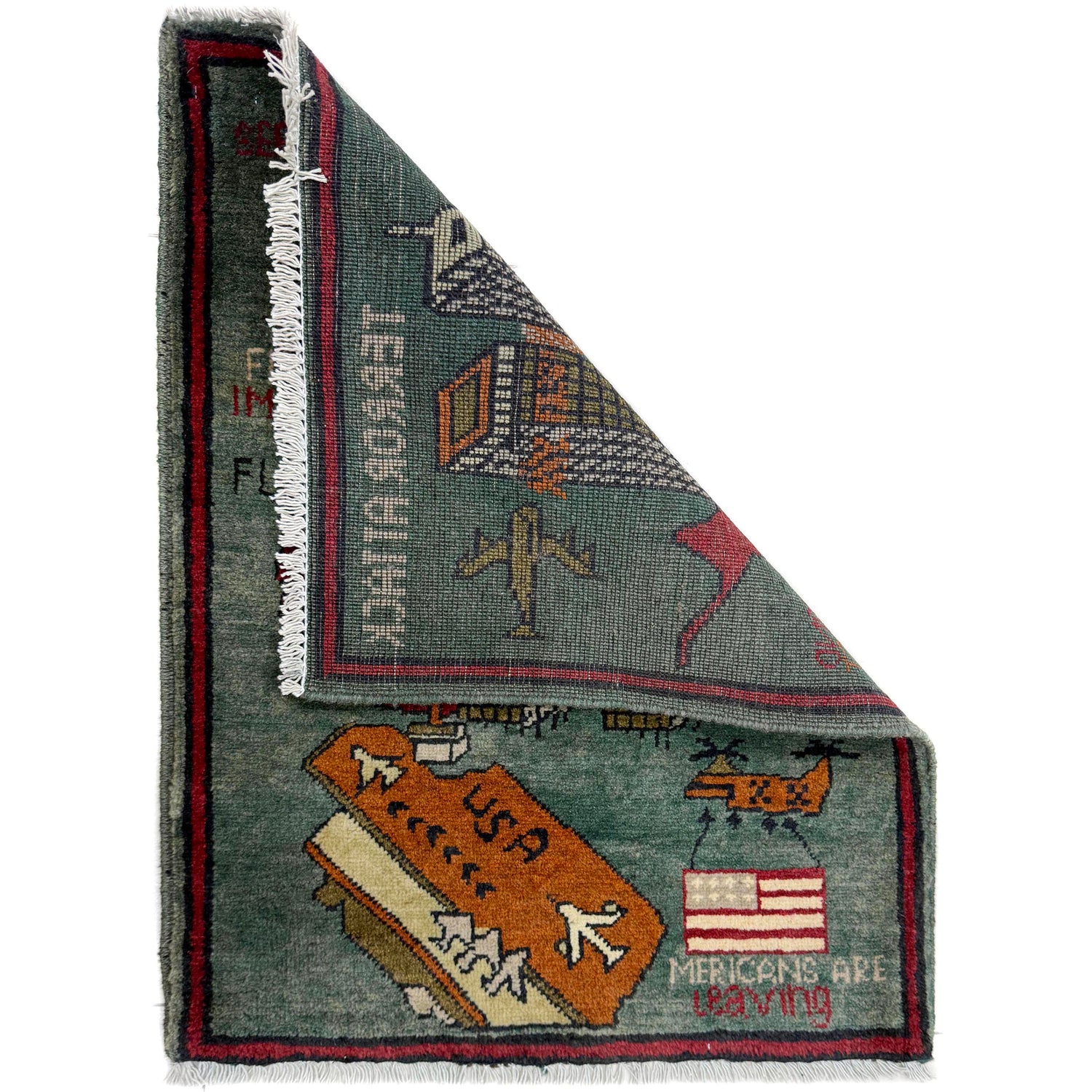 Hand Knotted War Rug 1' 11" x 2' 7" (ft) - No. Y39944